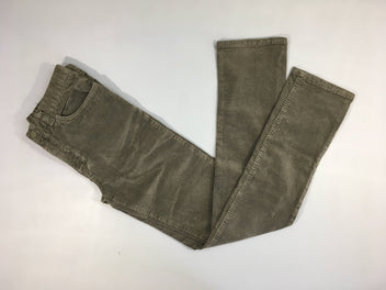 Pantalon velours côtelé kaki