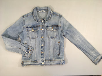 Veste en jean effet éraillé S