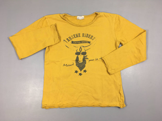 T-shirt m.l jaune Riders-Légèrement Bouloché, moins cher chez Petit Kiwi