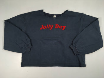 Sweat oversize bleu foncé Jolly Day