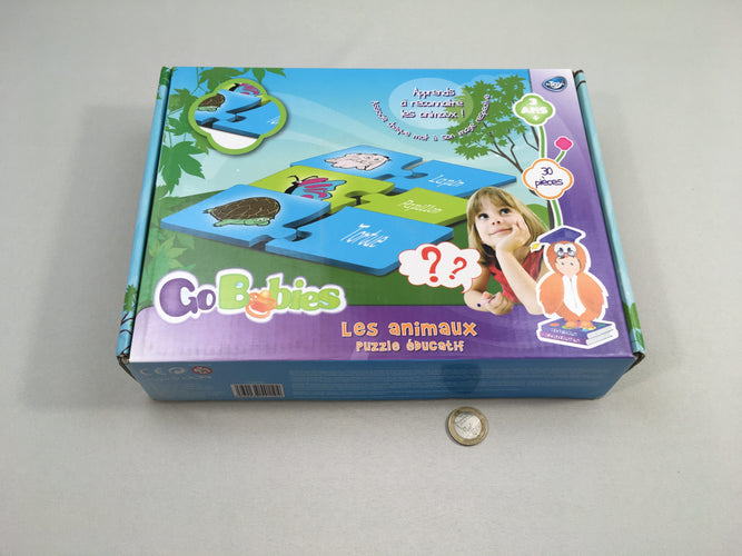 Complet Go babies les animaux, puzzle éducatif, 3+, moins cher chez Petit Kiwi