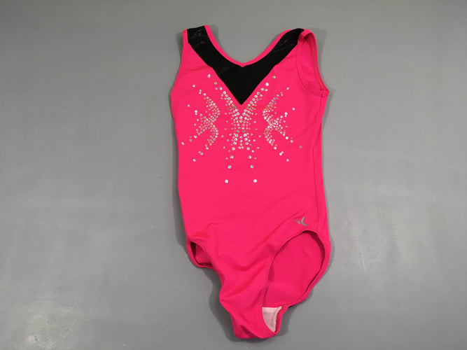 Maillot de gym rose strass, Domyos, moins cher chez Petit Kiwi