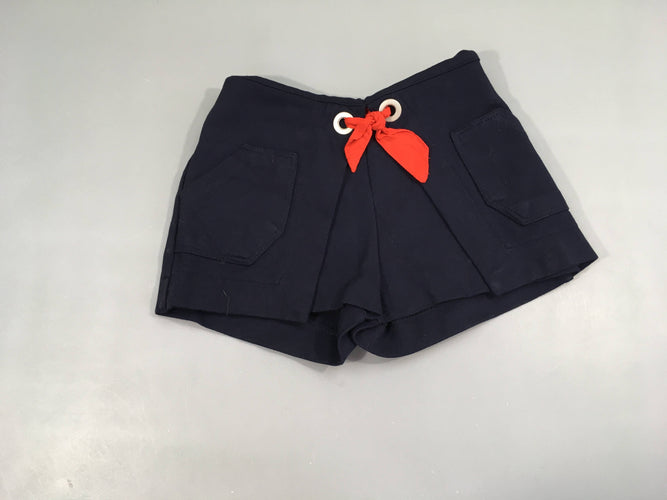 Short molleton bleu marine, moins cher chez Petit Kiwi