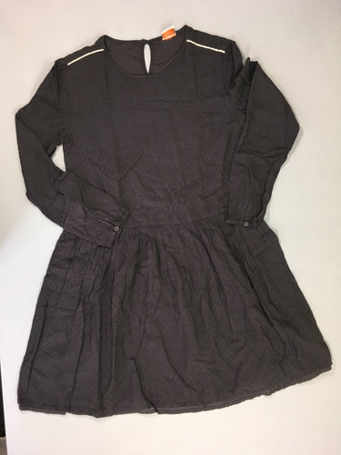 Robe m.l noire liseret doré, moins cher chez Petit Kiwi