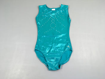 Maillot de gym turquoise irisé