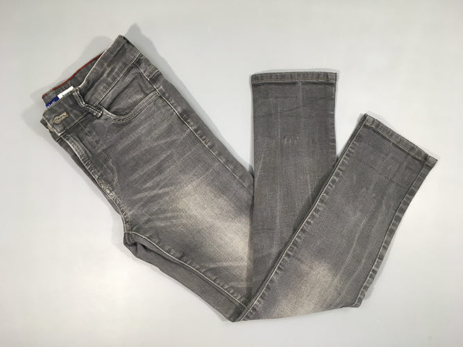 Jeans skinny gris, moins cher chez Petit Kiwi