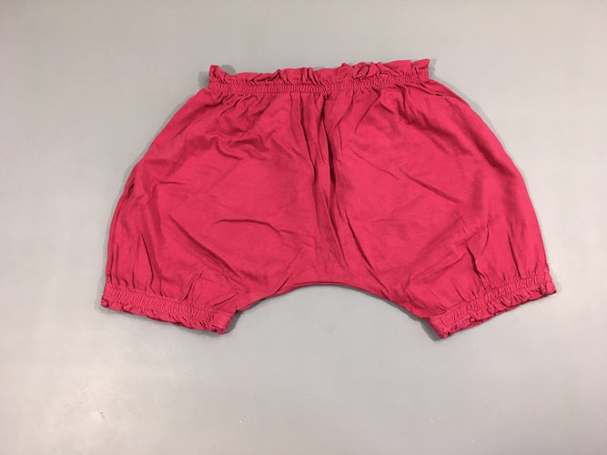 Short jersey rose foncé, moins cher chez Petit Kiwi