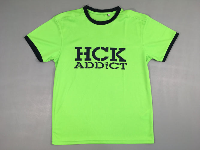 T-shirt de sport m.c vert Hock addict, XS, moins cher chez Petit Kiwi