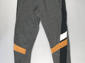 Pantalon de training gris-ocre-blanc