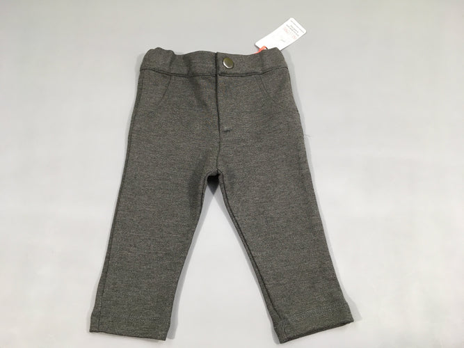 NEUF pantalon molleton gris chiné, moins cher chez Petit Kiwi