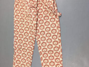 Pantalon coton écru lions