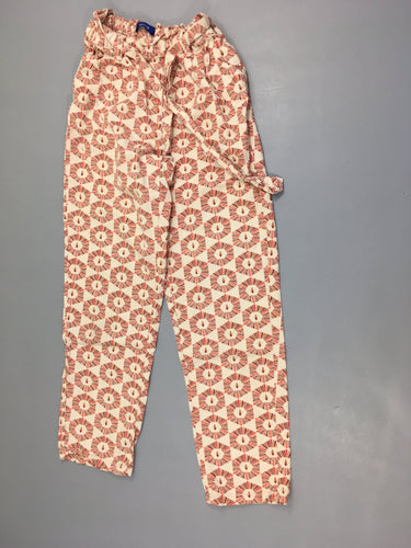 Pantalon coton écru lions, moins cher chez Petit Kiwi