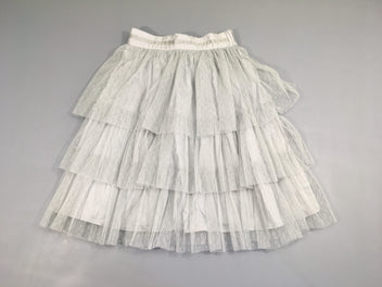 Jupe tulle gris plumetis