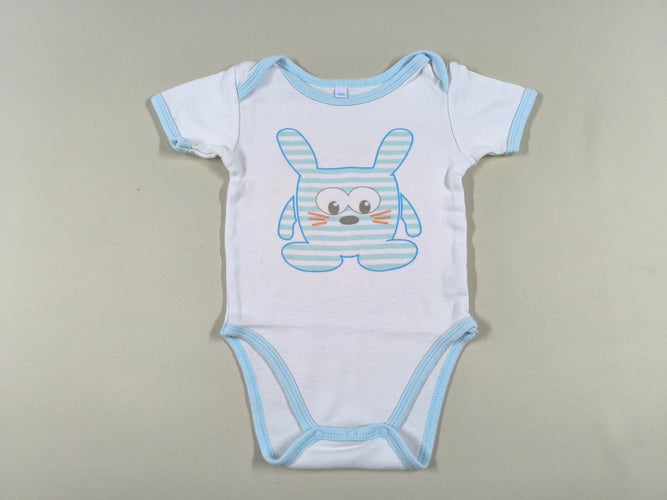 Body m.c blanc lapin, moins cher chez Petit Kiwi