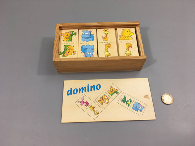 Domino en bois animaux, moins cher chez Petit Kiwi