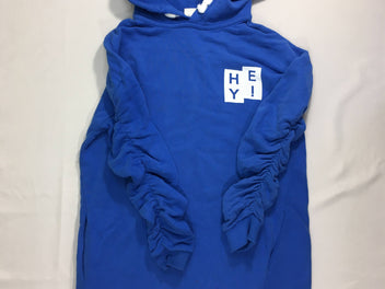 Robe ml sweat molleton bleu Hey