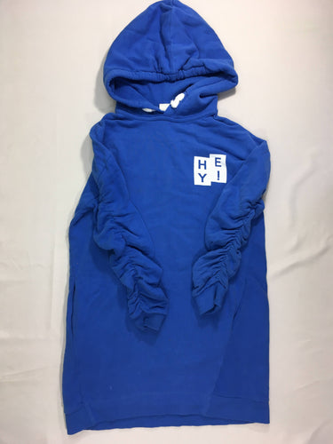 Robe ml sweat molleton bleu Hey, moins cher chez Petit Kiwi