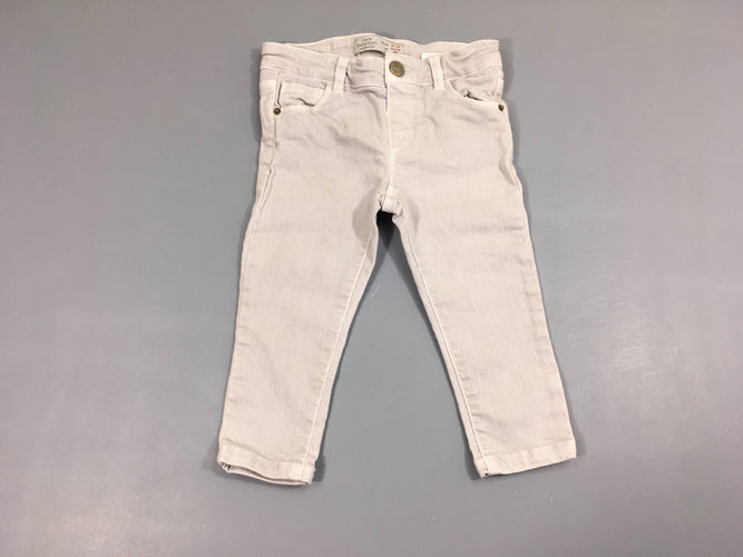 Pantalon denim gris très pâle, moins cher chez Petit Kiwi