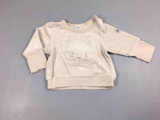 Pull beige lapin, moins cher chez Petit Kiwi