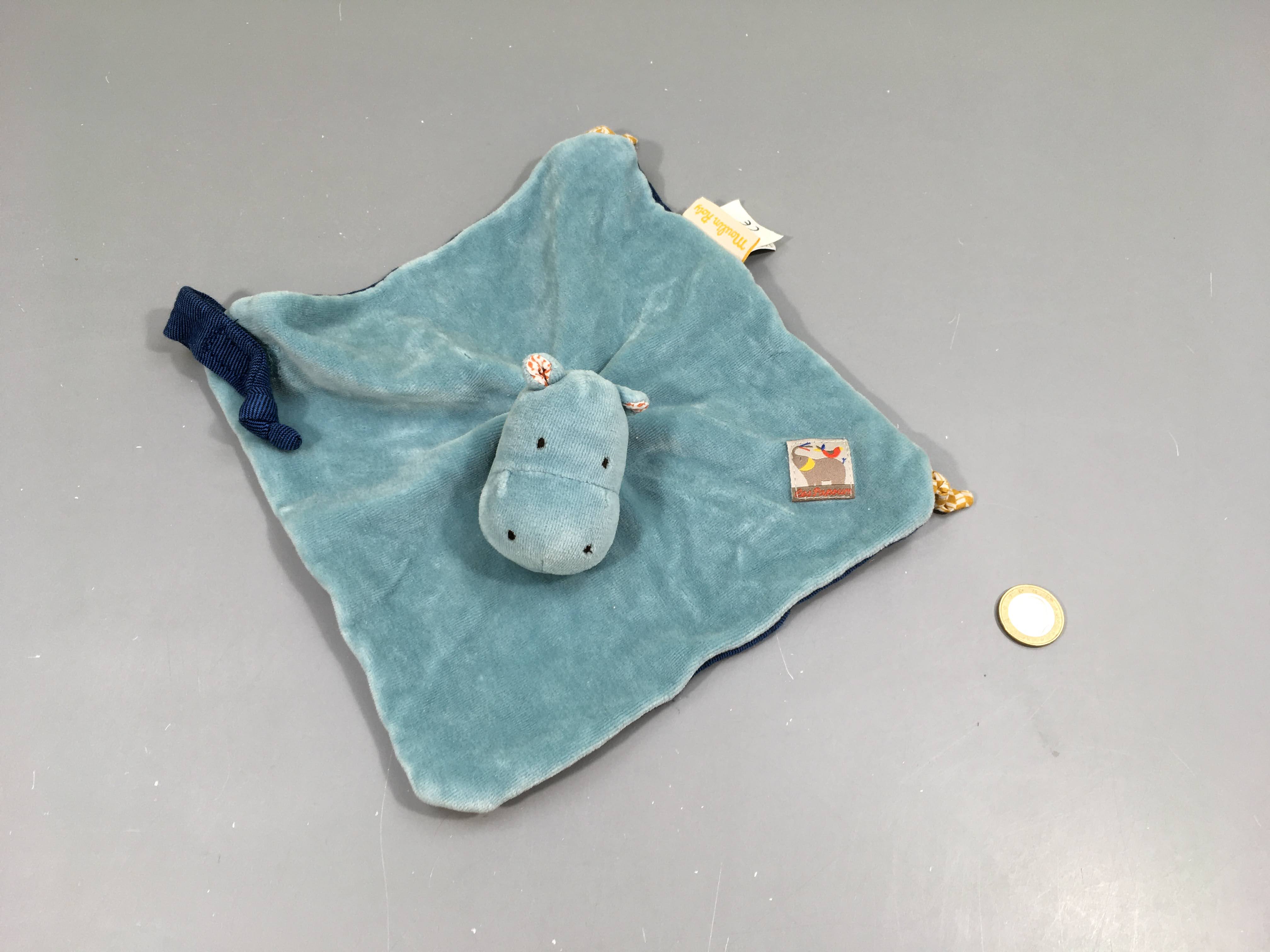 Doudou plat hippo, les Papoum