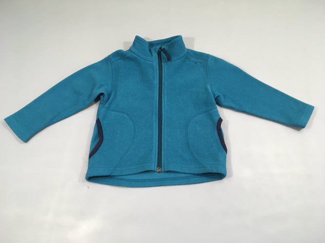 Polar zippé bleu, moins cher chez Petit Kiwi