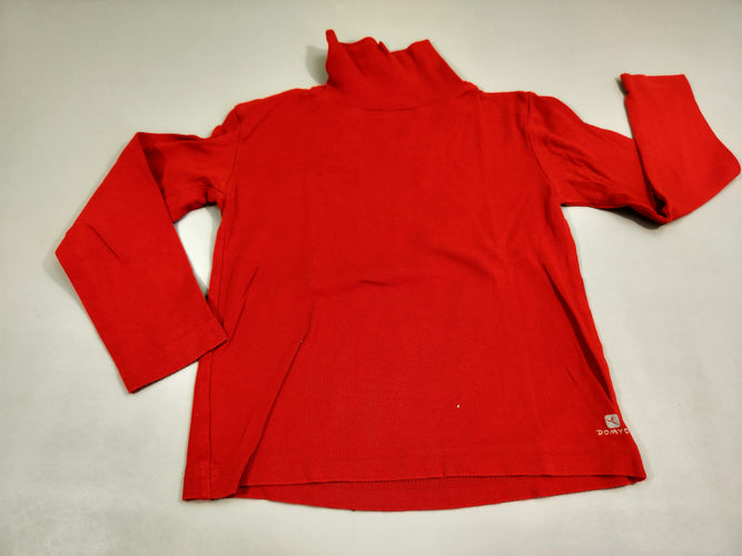 T-shirt m.l col roulé rouge, moins cher chez Petit Kiwi
