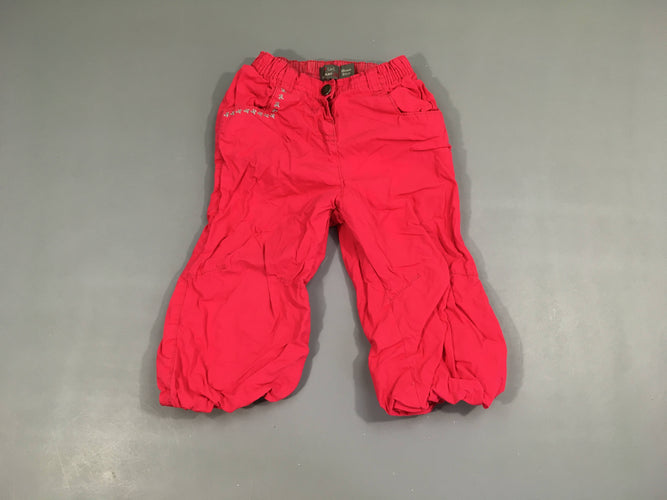 Pantalon boule rose doublé polar, moins cher chez Petit Kiwi