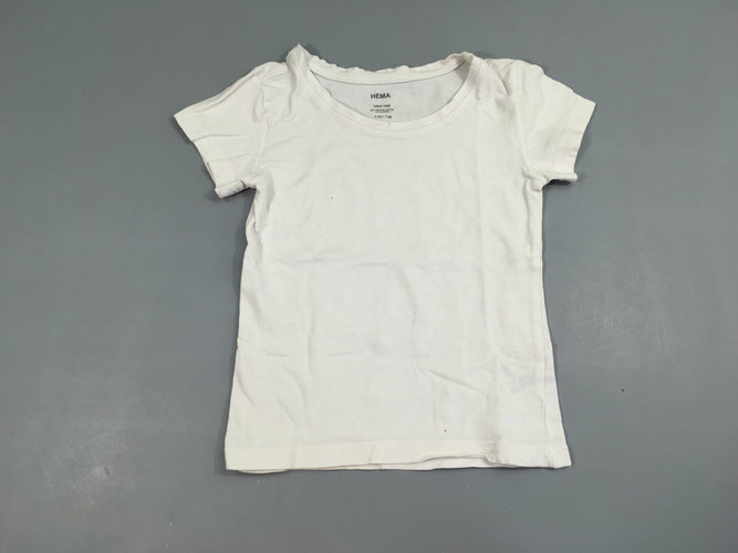 T-shirt m.c blanc, moins cher chez Petit Kiwi