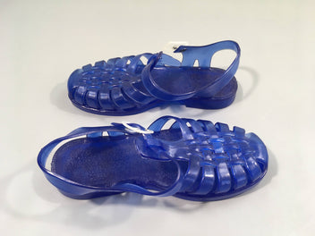 Chaussures d'eau plastique bleu, 34