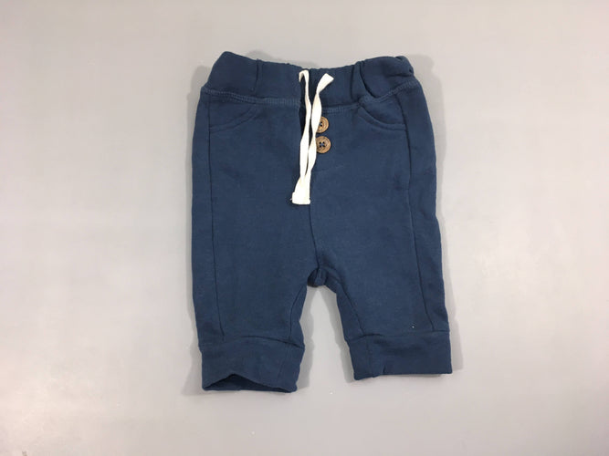 Pantalon molleton bleu foncé, moins cher chez Petit Kiwi