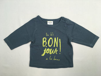 T-shirt m.l bleu foncé Bon