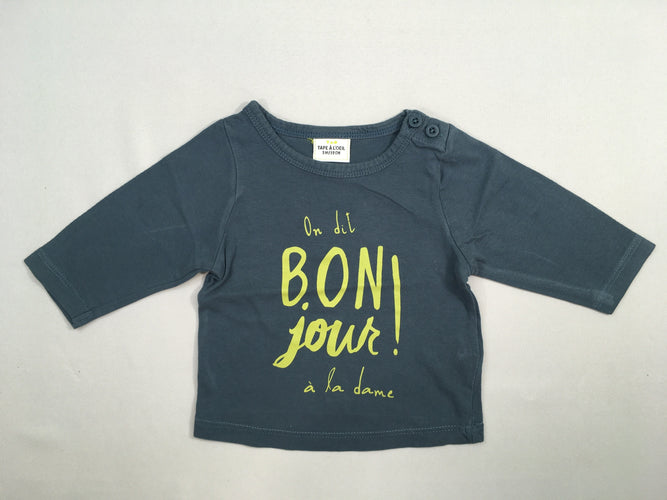 T-shirt m.l bleu foncé Bon, moins cher chez Petit Kiwi