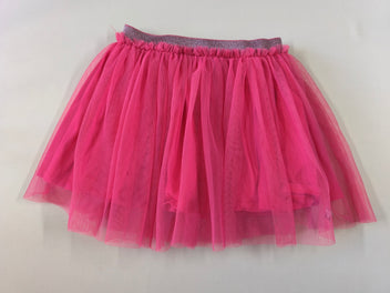 Jupe tulle rose doublée jersey