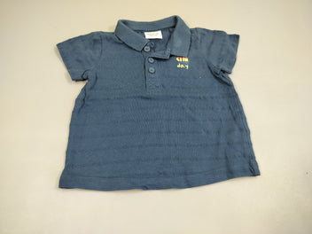 Polo m.c jersey bleu marine  