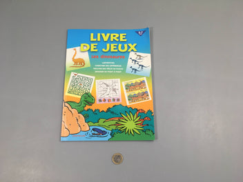 Livre de jeux les dinosaures, 5-7ans