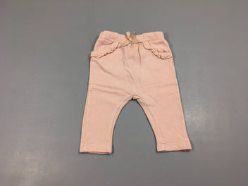 Pantalon molleton rose froufrous