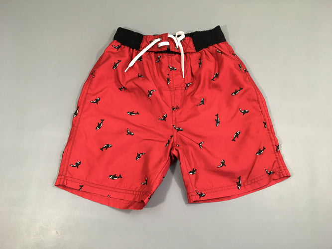 Maillot short rouge orques, moins cher chez Petit Kiwi