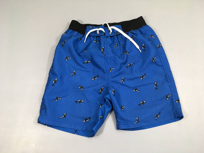 Maillot short bleu orques, moins cher chez Petit Kiwi