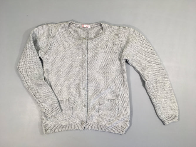 Gilet gris irisé, moins cher chez Petit Kiwi