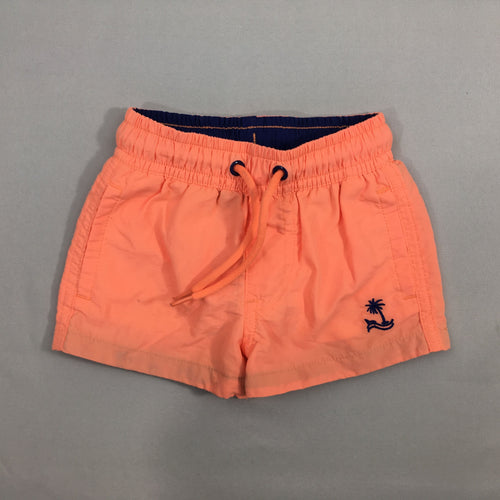 Maillot short orange néon, moins cher chez Petit Kiwi