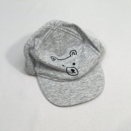 Casquette jersey gris chiné ours, moins cher chez Petit Kiwi