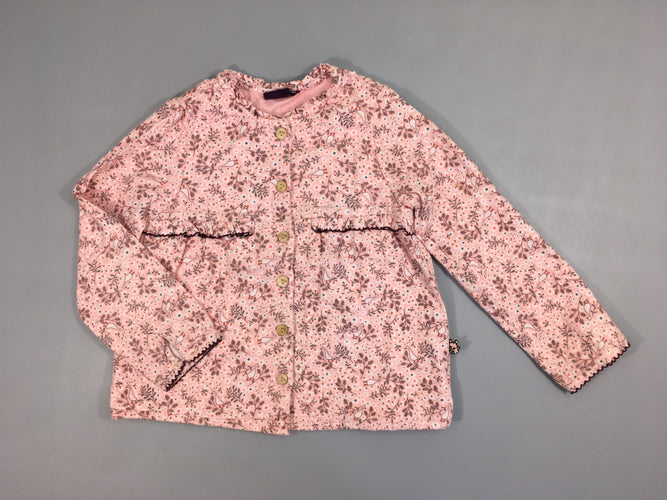 Blouse ml rose oies doublé jersey, légèrement bouloché et manque boutons aux poignets, moins cher chez Petit Kiwi