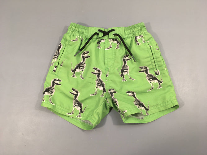 Maillot short vert dinos, moins cher chez Petit Kiwi