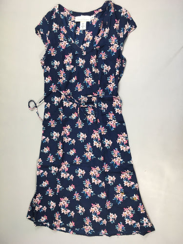 Robe m.c bleu fleurs, taille 34, moins cher chez Petit Kiwi