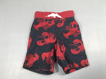 Maillot short bleu marine crabes rouges, Gymboree