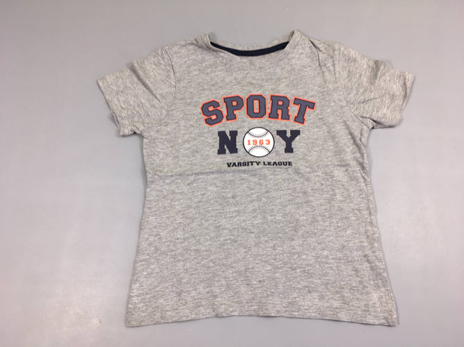 T-shirt m.c gris chiné sport, moins cher chez Petit Kiwi