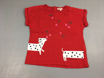 T-shirt m.c rouge chien