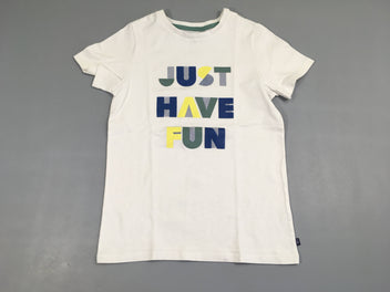 T-shirt m.c blanc just have fun