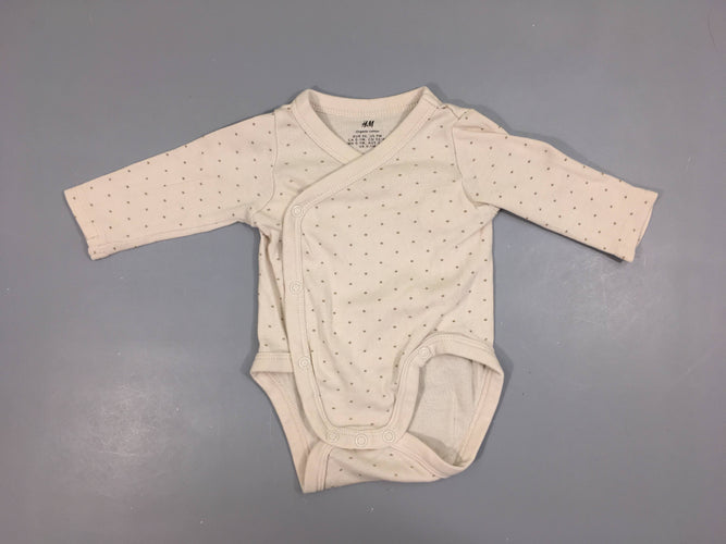 Body m.l beige pois beige, moins cher chez Petit Kiwi