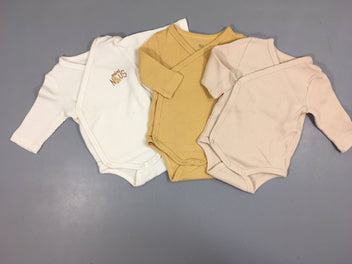 3 Bodies m.l texturés blanc/beige/jaune Mini Nous